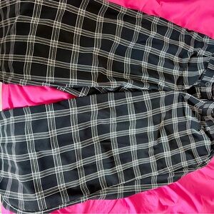 Torrid Black and White Plaid Flare Pants